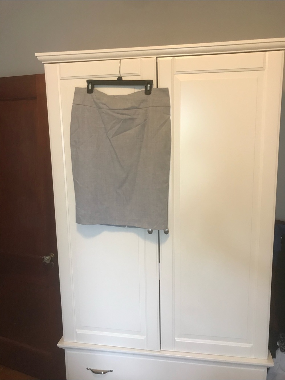 Mossimo Light Gray Pencil Skirt